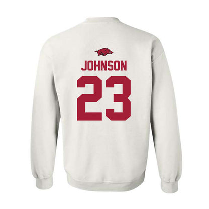 Arkansas - NCAA Softball : Reagan Johnson - Classic Shersey Crewneck Sweatshirt-1