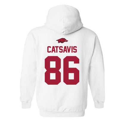 Arkansas - NCAA Football : Walker Catsavis - Classic Shersey Hooded Sweatshirt-1