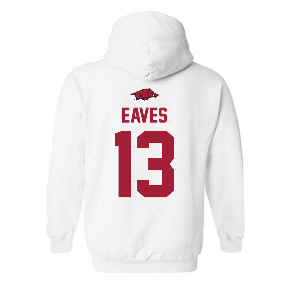 Arkansas - NCAA Baseball : Steele Eaves - Classic Shersey Hooded Sweatshirt-1