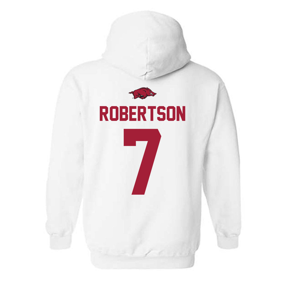 Arkansas - NCAA Women's Volleyball : Kayla Robertson - Classic Shersey Hooded Sweatshirt-1
