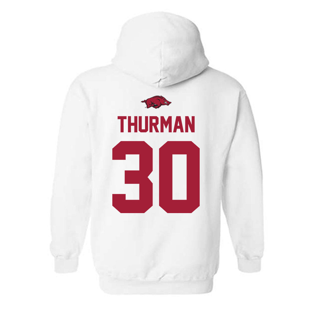 Arkansas - NCAA Women's Volleyball : Romani Thurman - Classic Shersey Hooded Sweatshirt-1