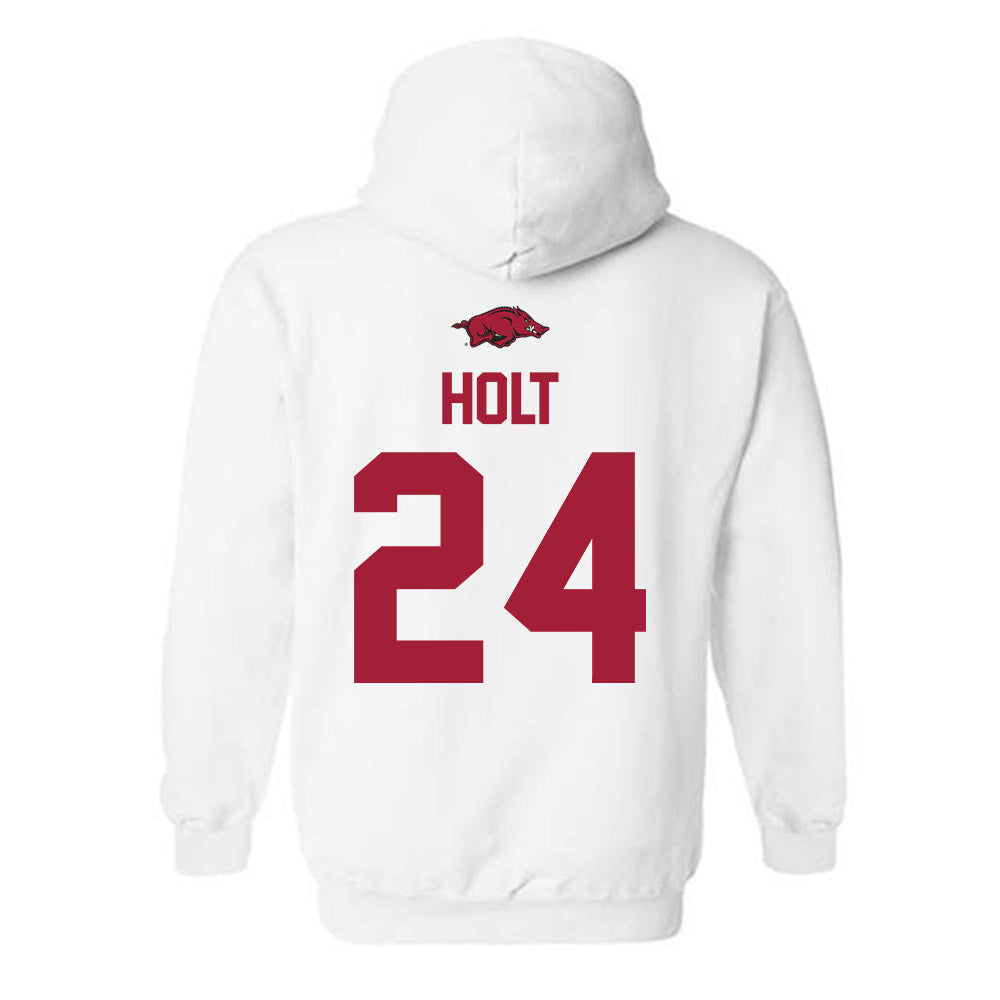 Arkansas - NCAA Baseball : Peyton Holt - Classic Shersey Hooded Sweatshirt-1