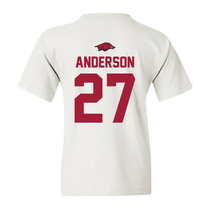 Arkansas - NCAA Women's Soccer : Dejionee Anderson - Classic Shersey Youth T-Shirt-1
