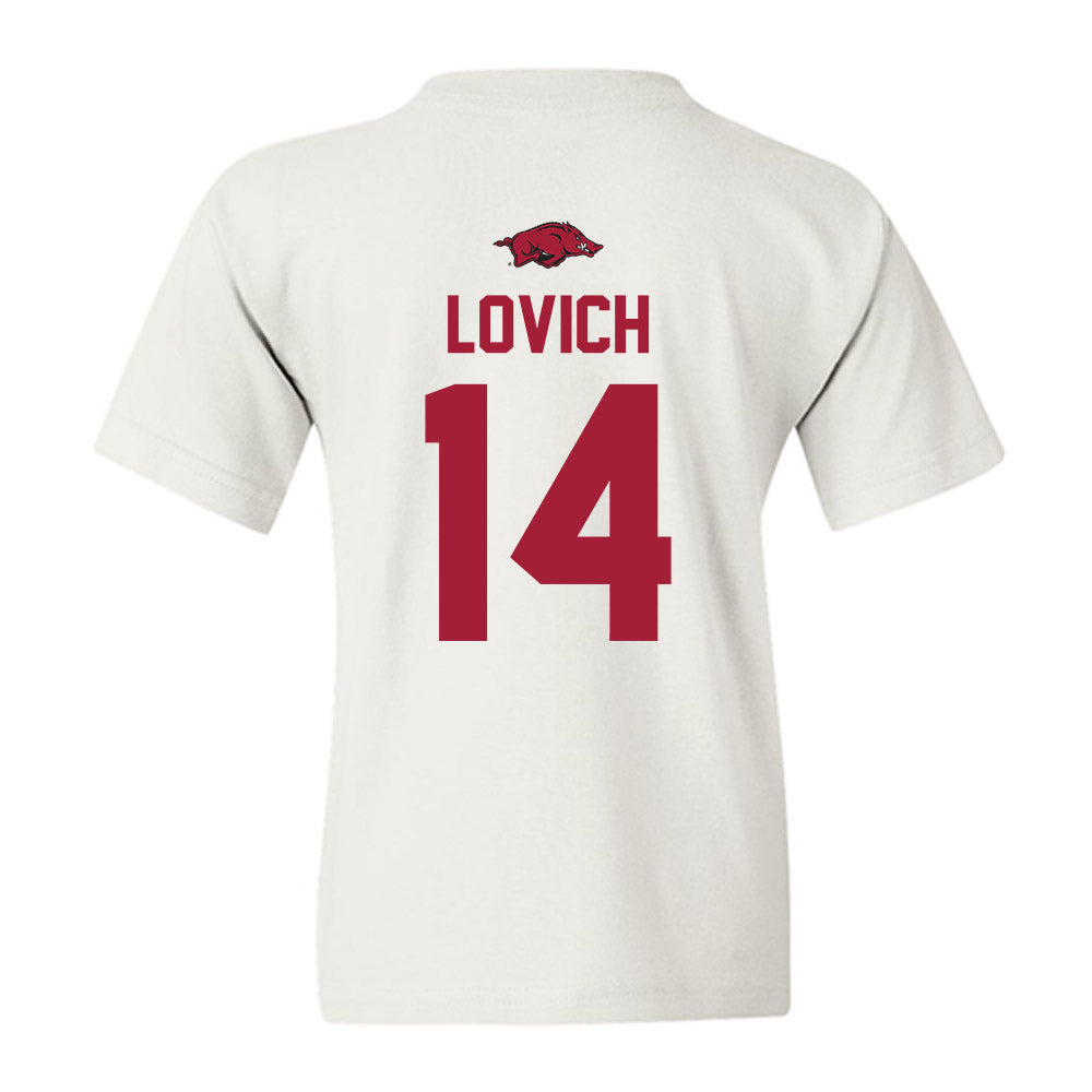 Arkansas - NCAA Baseball : Ross Lovich - Classic Shersey Youth T-Shirt-1