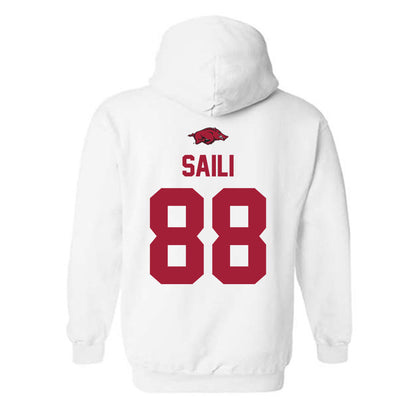 Arkansas - NCAA Football : Danny Saili - Classic Shersey Hooded Sweatshirt-1