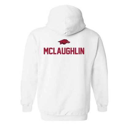Arkansas - NCAA Men's Golf : Jackson McLaughlin - Classic Shersey Hooded Sweatshirt-1