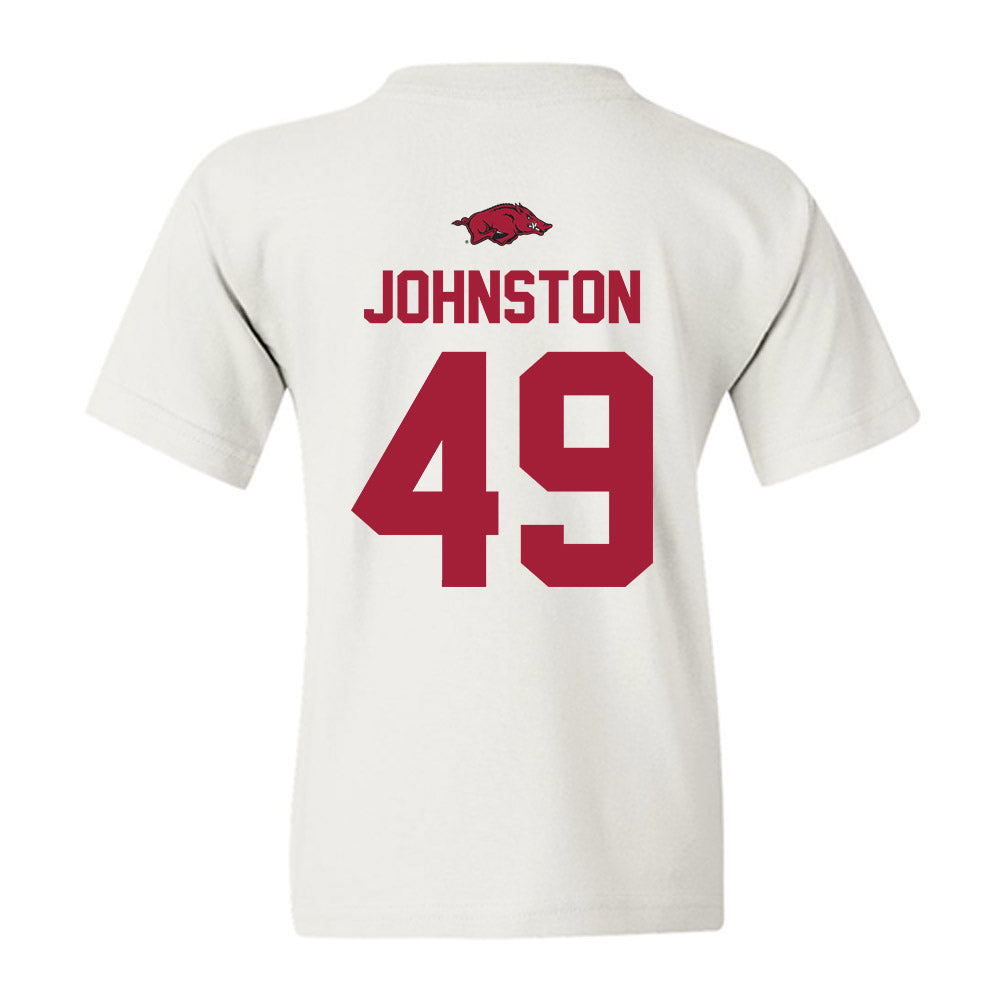 Arkansas - NCAA Football : Luke Johnston - Classic Shersey Youth T-Shirt-1