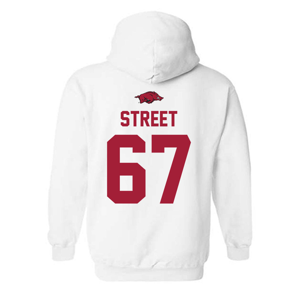 Arkansas - NCAA Football : Josh Street - Classic Shersey Hooded Sweatshirt-1