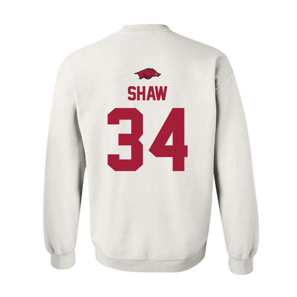 Arkansas - NCAA Football : Jabrae Shaw - Classic Shersey Crewneck Sweatshirt-1