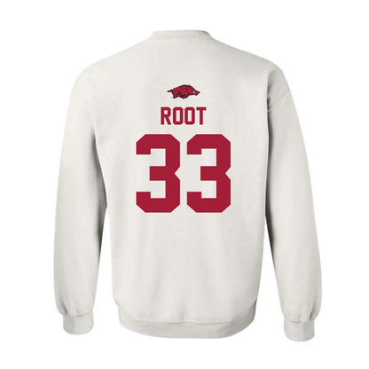 Arkansas - NCAA Baseball : Zach Root - Classic Shersey Crewneck Sweatshirt-1