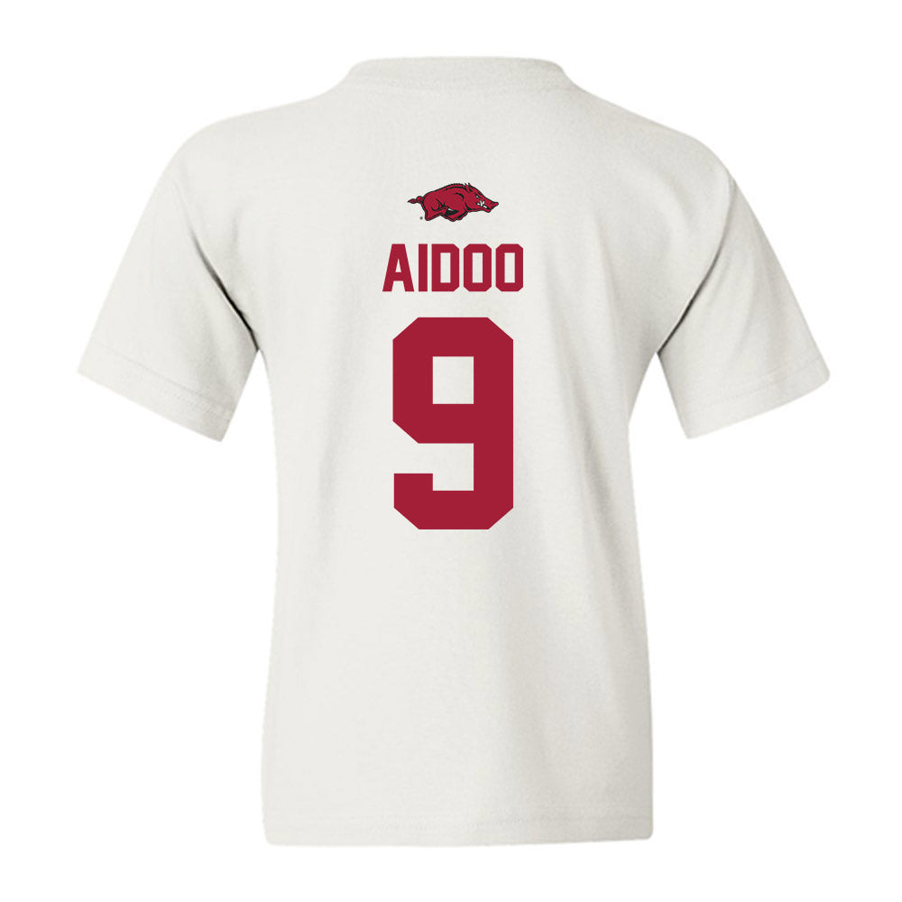 Arkansas - NCAA Men's Basketball : Jonas Aidoo - Youth T-Shirt-1