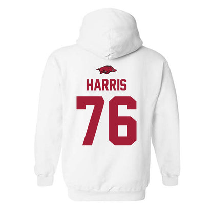 Arkansas - NCAA Football : E'Marion Harris - Classic Shersey Hooded Sweatshirt-1