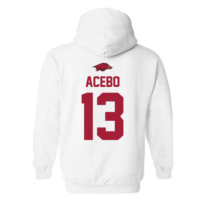 Arkansas - NCAA Football : Rykar Acebo - Classic Shersey Hooded Sweatshirt-1