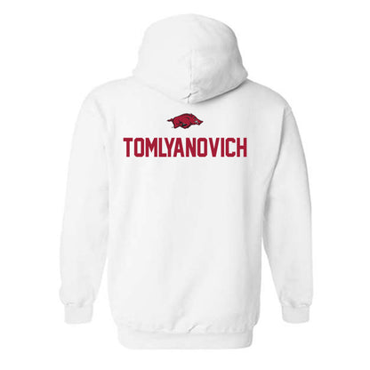 Arkansas - NCAA Men's Track & Field : TJ Tomlyanovich - Classic Shersey Hooded Sweatshirt-1