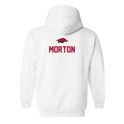 Arkansas - NCAA Women's Swimming & Diving : Ashley Morton - Classic Shersey Hooded Sweatshirt-1