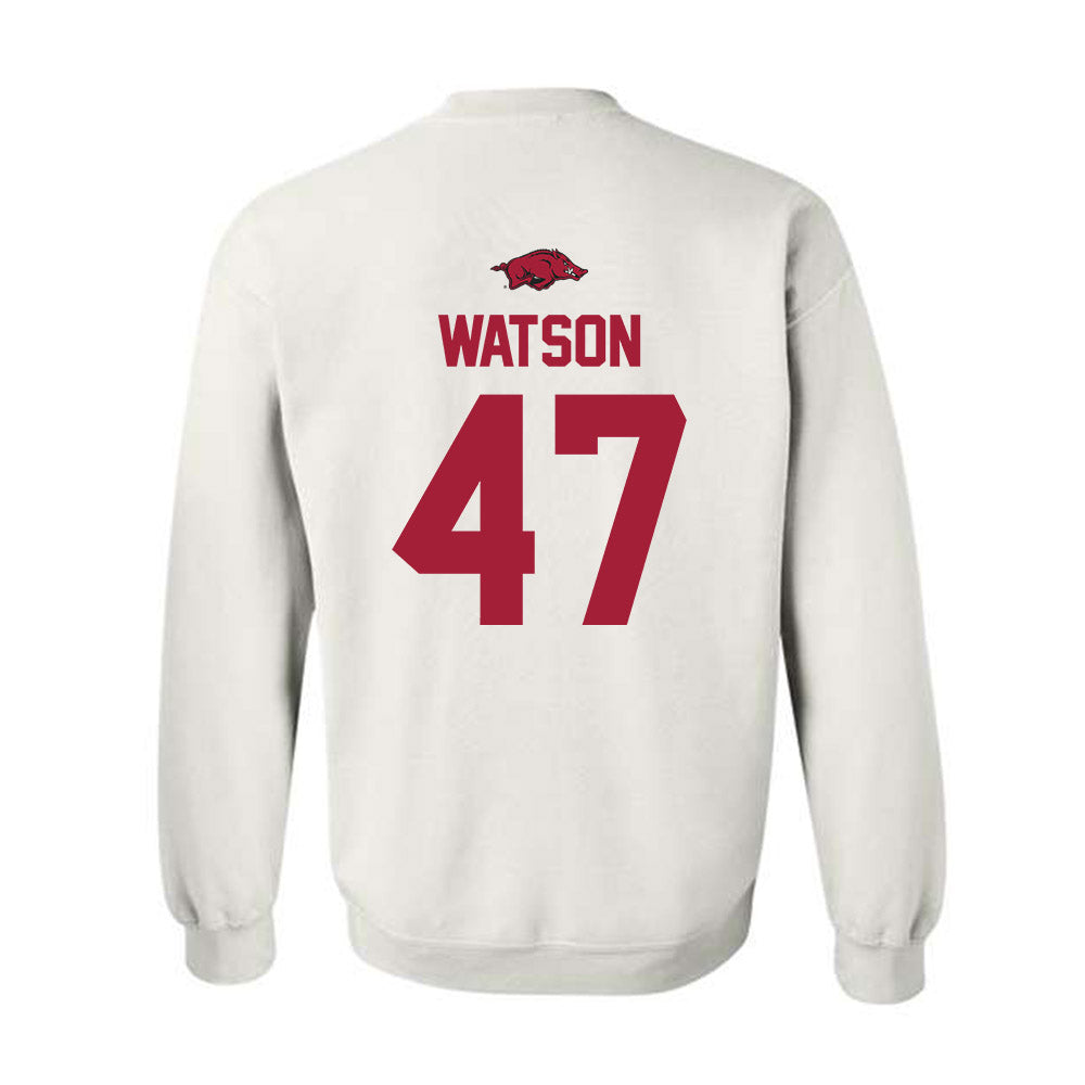 Arkansas - NCAA Football : Braylon Watson - Classic Shersey Crewneck Sweatshirt-1