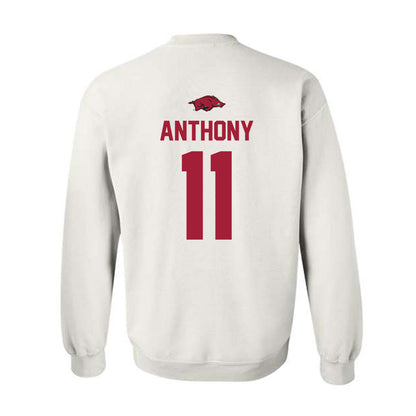 Arkansas - NCAA Football : Jordan Anthony - Classic Shersey Crewneck Sweatshirt-1