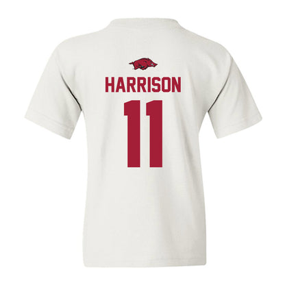 Arkansas - NCAA Football : Monte Harrison - Classic Shersey Youth T-Shirt-1