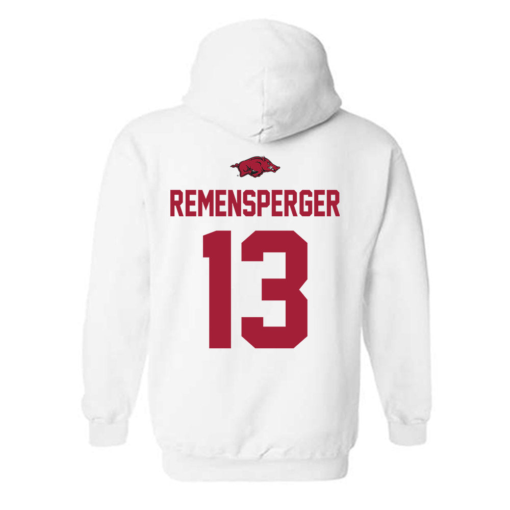 Arkansas - NCAA Women's Volleyball : Kiki Remensperger - Classic Shersey Hooded Sweatshirt-1