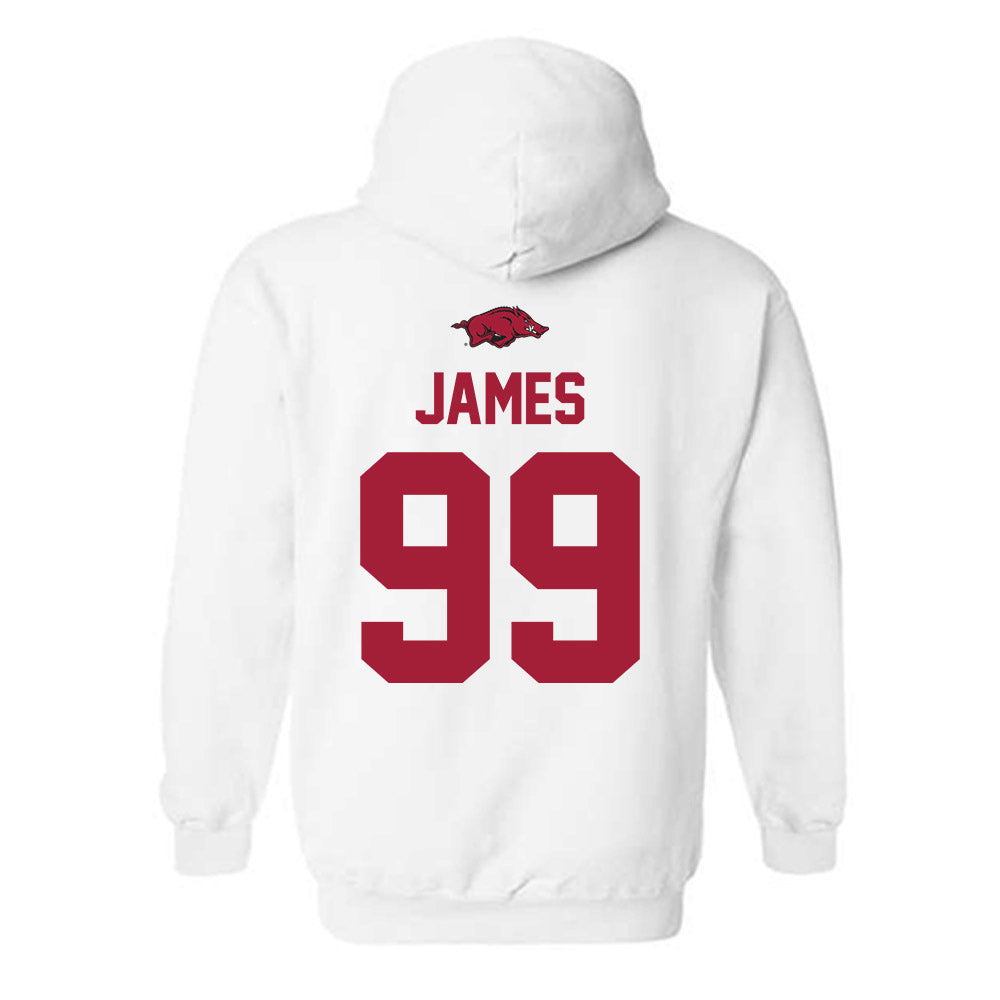 Arkansas - NCAA Football : Kaleb James - Classic Shersey Hooded Sweatshirt-1