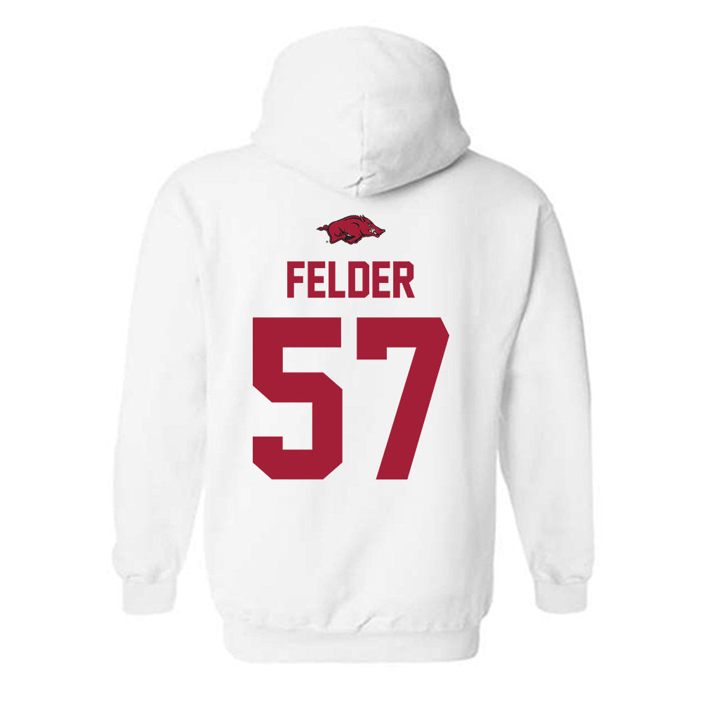 Arkansas - NCAA Baseball : Ross Felder - Classic Shersey Hooded Sweatshirt-1