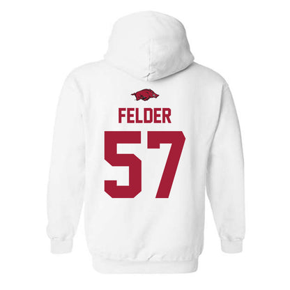Arkansas - NCAA Baseball : Ross Felder - Classic Shersey Hooded Sweatshirt-1