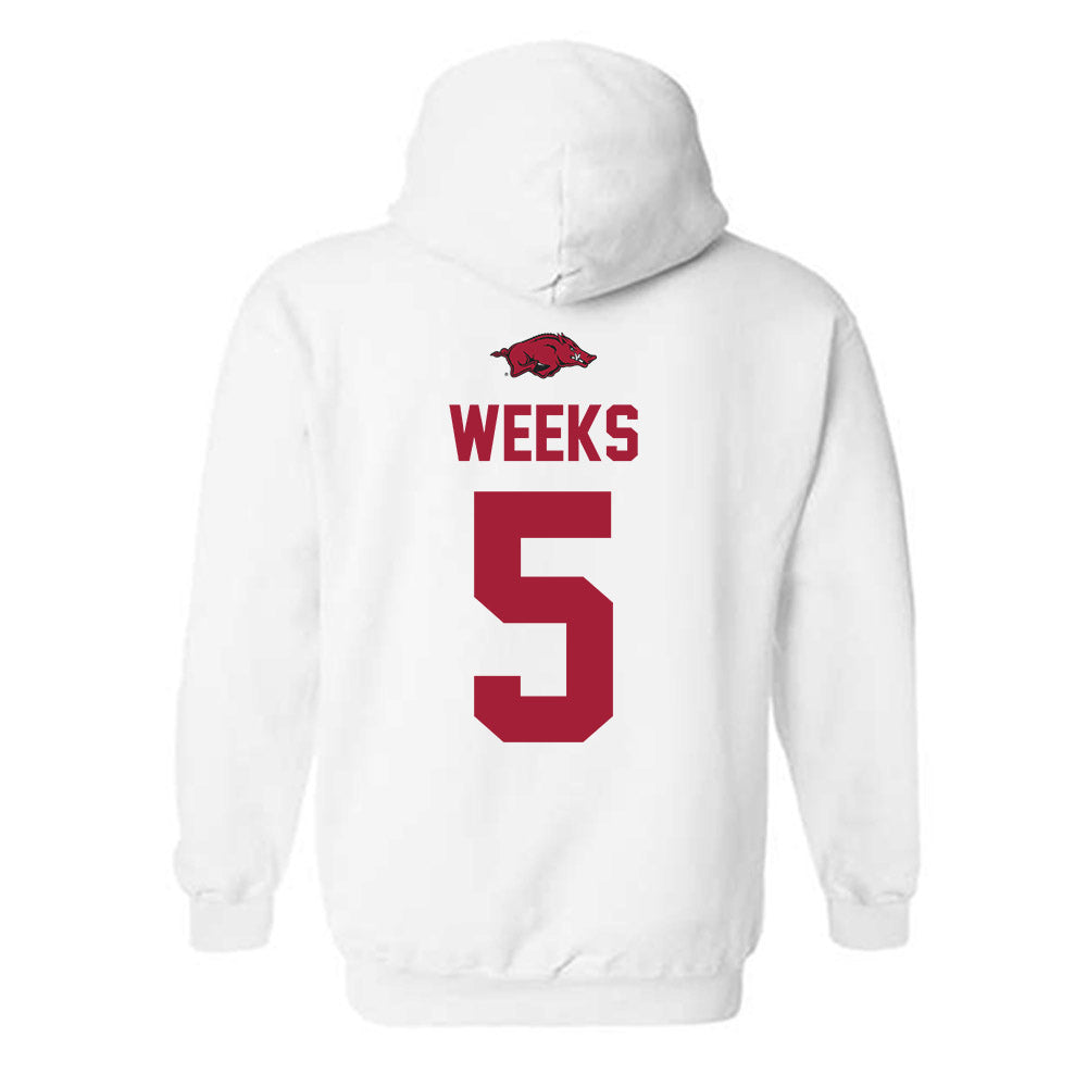 Arkansas - NCAA Women's Volleyball : Kylie Weeks - Classic Shersey Hooded Sweatshirt-1