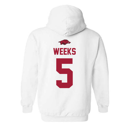 Arkansas - NCAA Women's Volleyball : Kylie Weeks - Classic Shersey Hooded Sweatshirt-1