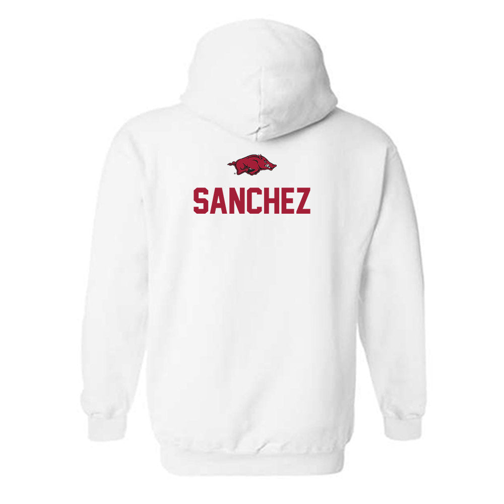 Arkansas - NCAA Women's Swimming & Diving : Majo Sanchez - Classic Shersey Hooded Sweatshirt-1