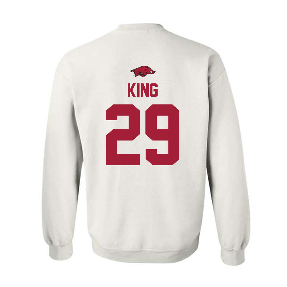 Arkansas - NCAA Women's Soccer : Audrey King - Classic Shersey Crewneck Sweatshirt-1