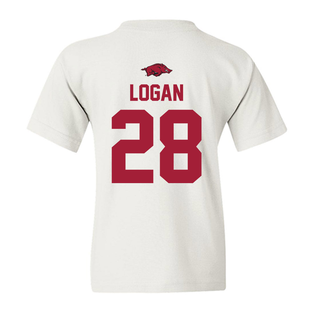Arkansas - NCAA Football : Justin Logan - Classic Shersey Youth T-Shirt-1