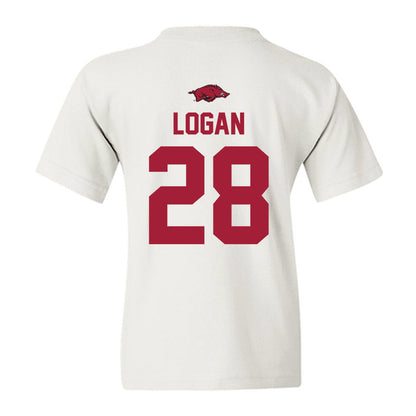 Arkansas - NCAA Football : Justin Logan - Classic Shersey Youth T-Shirt-1