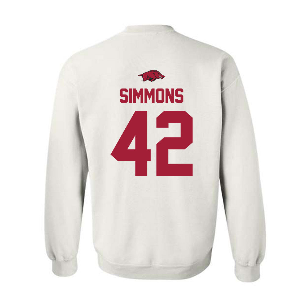 Arkansas - NCAA Football : Wyatt Simmons - Classic Shersey Crewneck Sweatshirt-1