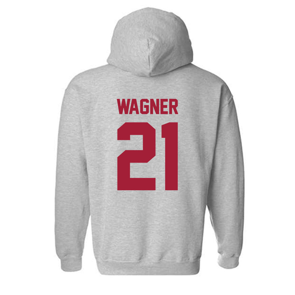 Arkansas - NCAA Men's Basketball : DJ Wagner - Hooded Sweatshirt-1
