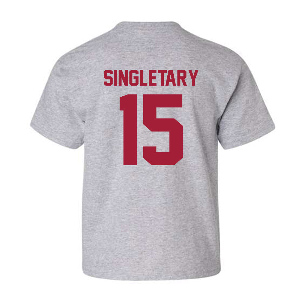 Arkansas - NCAA Football : Jaheim Singletary - Youth T-Shirt