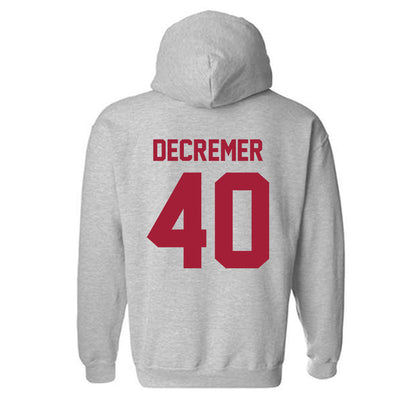 Arkansas - NCAA Baseball : James DeCremer - Hooded Sweatshirt-1