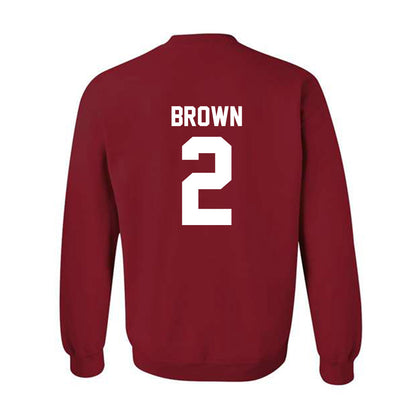 Arkansas - NCAA Men's Basketball : Amere Brown - Classic Shersey Crewneck Sweatshirt-1
