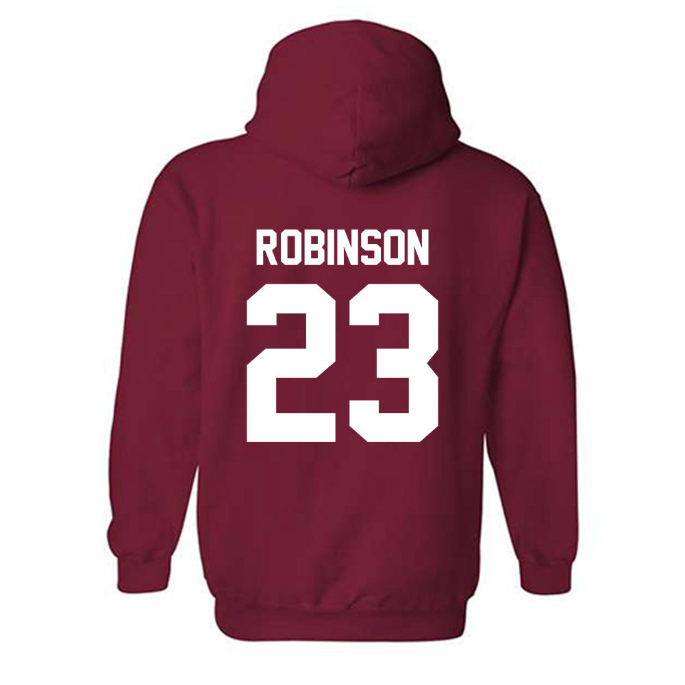 Arkansas - NCAA Women's Basketball : Emily Robinson - Classic Shersey Hooded Sweatshirt-1