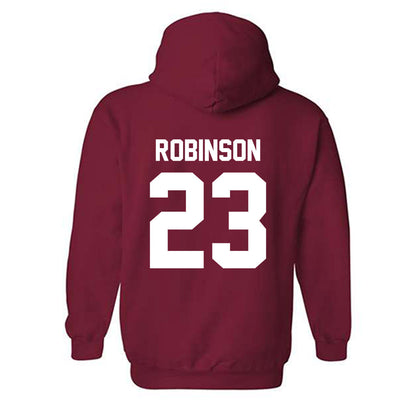 Arkansas - NCAA Women's Basketball : Emily Robinson - Classic Shersey Hooded Sweatshirt-1