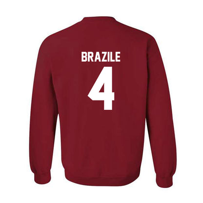 Arkansas - NCAA Men's Basketball : Trevon Brazile - Classic Shersey Crewneck Sweatshirt-1