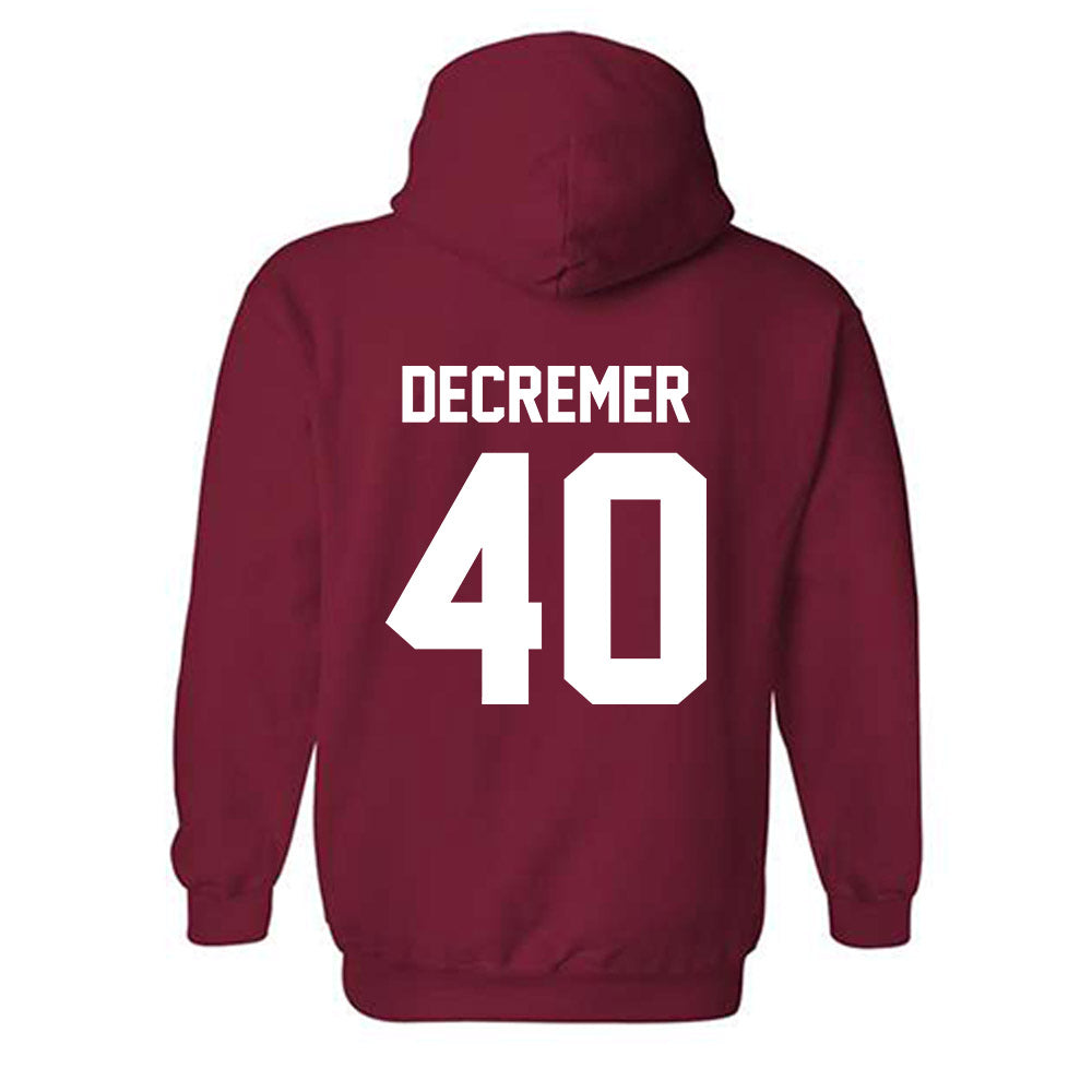 Arkansas - NCAA Baseball : James DeCremer - Classic Shersey Hooded Sweatshirt-1