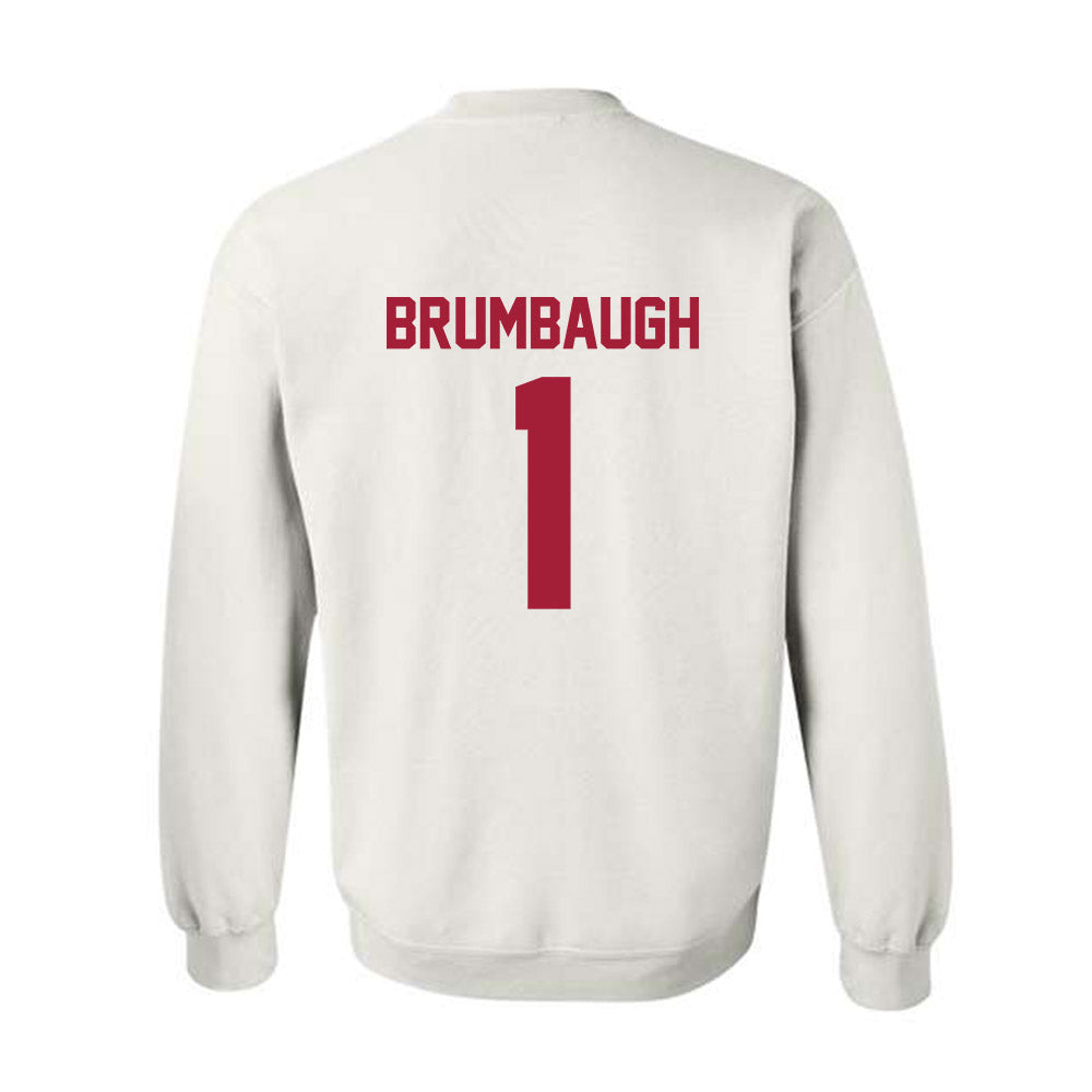 Arkansas - NCAA Baseball : Carson Brumbaugh - Generic Shersey Crewneck Sweatshirt-1