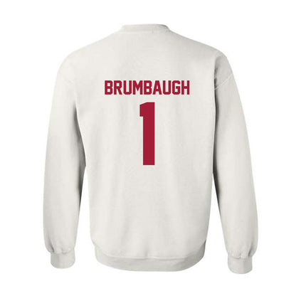 Arkansas - NCAA Baseball : Carson Brumbaugh - Generic Shersey Crewneck Sweatshirt-1