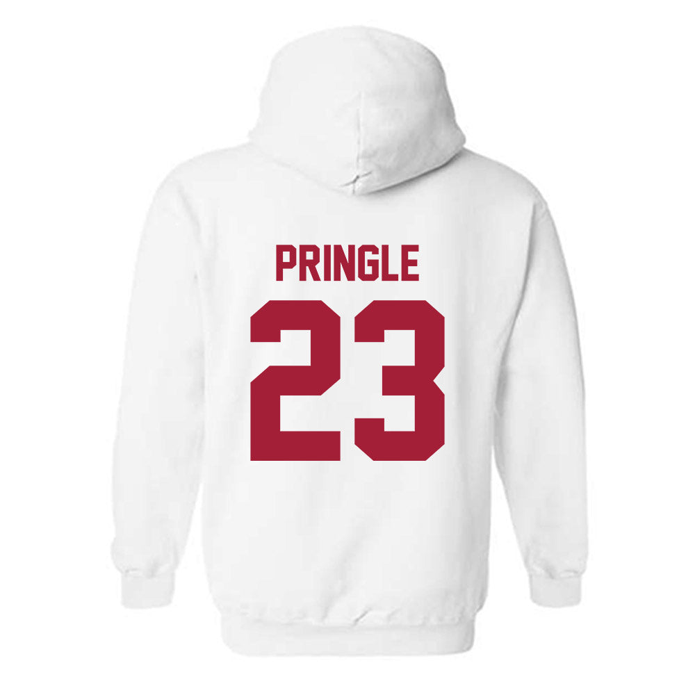 Arkansas - NCAA Men's Basketball : Nick Pringle - Generic Shersey Hooded Sweatshirt-1