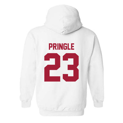 Arkansas - NCAA Men's Basketball : Nick Pringle - Generic Shersey Hooded Sweatshirt-1