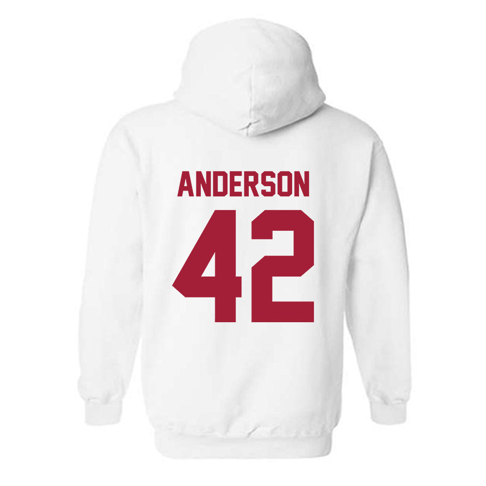 Arkansas - NCAA Baseball : Michael Anderson - Generic Shersey Hooded Sweatshirt-1
