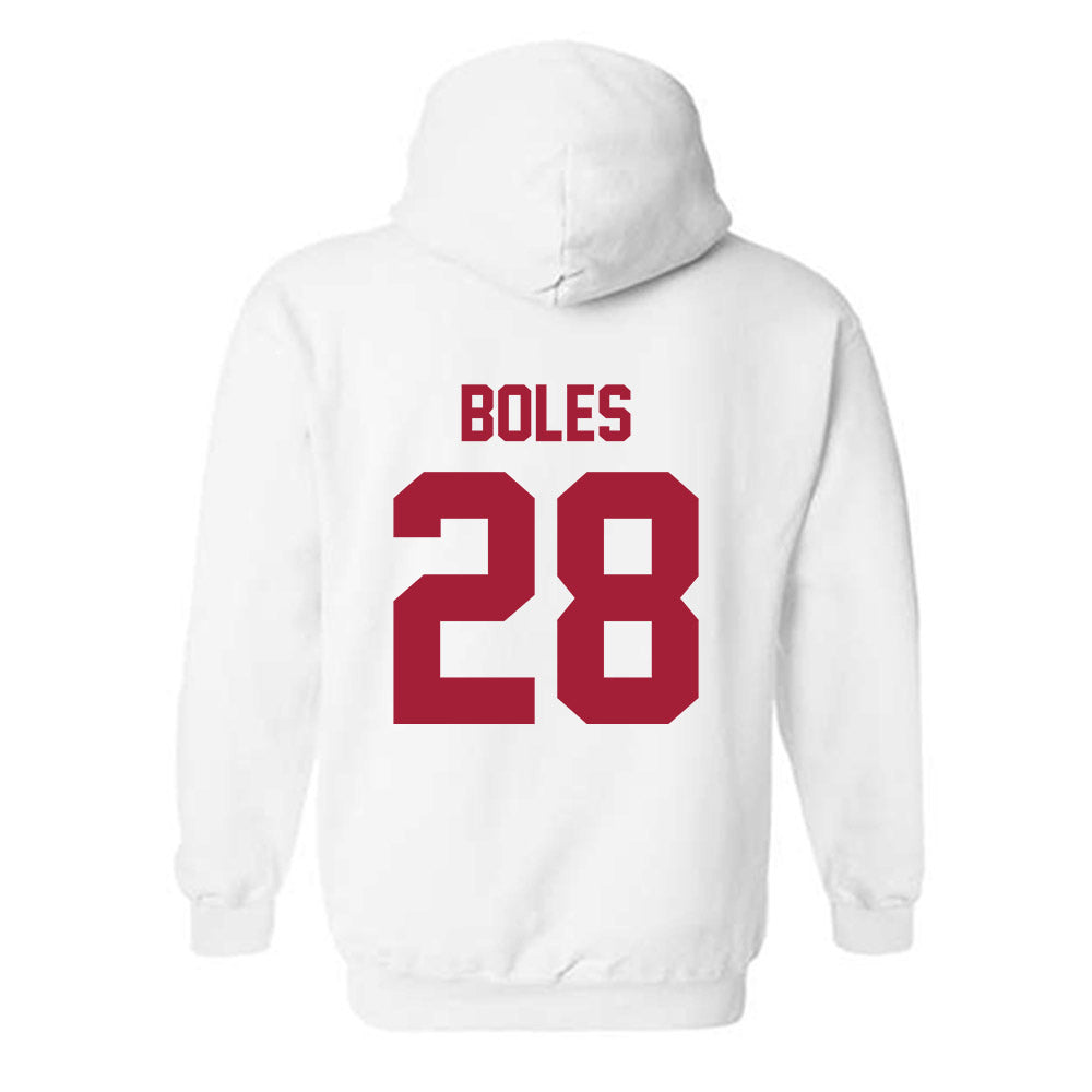 Arkansas - NCAA Baseball : Carson Boles - Generic Shersey Hooded Sweatshirt