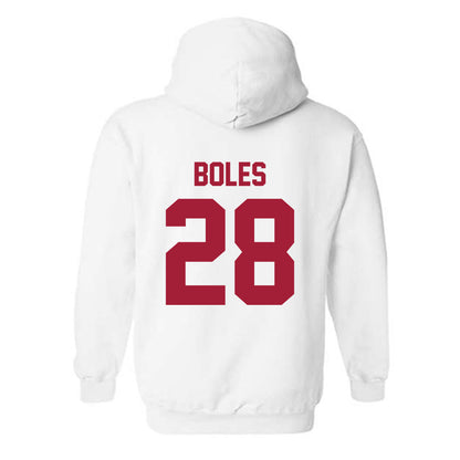 Arkansas - NCAA Baseball : Carson Boles - Generic Shersey Hooded Sweatshirt