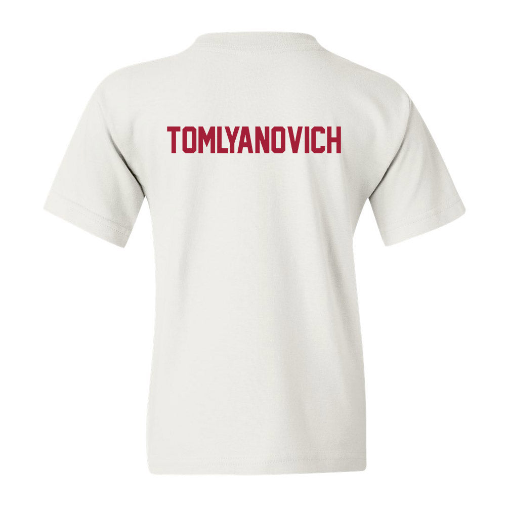 Arkansas - NCAA Men's Track & Field : TJ Tomlyanovich - Generic Shersey Youth T-Shirt