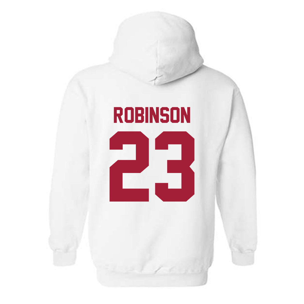 Arkansas - NCAA Women's Basketball : Emily Robinson - Generic Shersey Hooded Sweatshirt-1